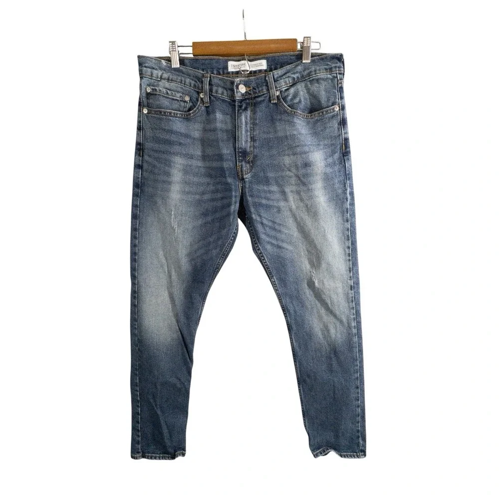 Levis Signature S47 Blue Jeans Mens 34x34 Regular Fit Tapered Leg Denim Levi's